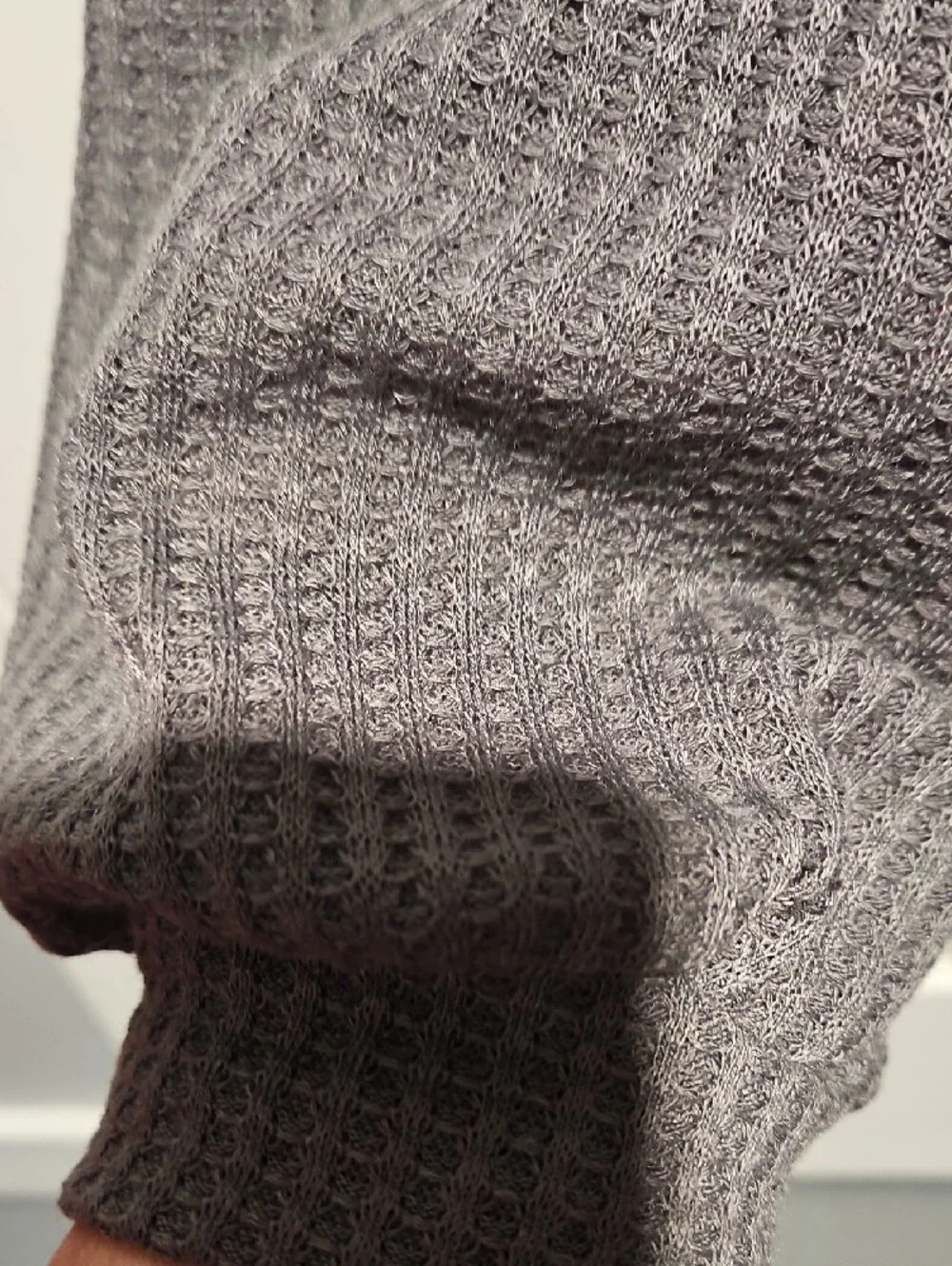 BloomChic Women's Charcoal Waffle Knit Tunic